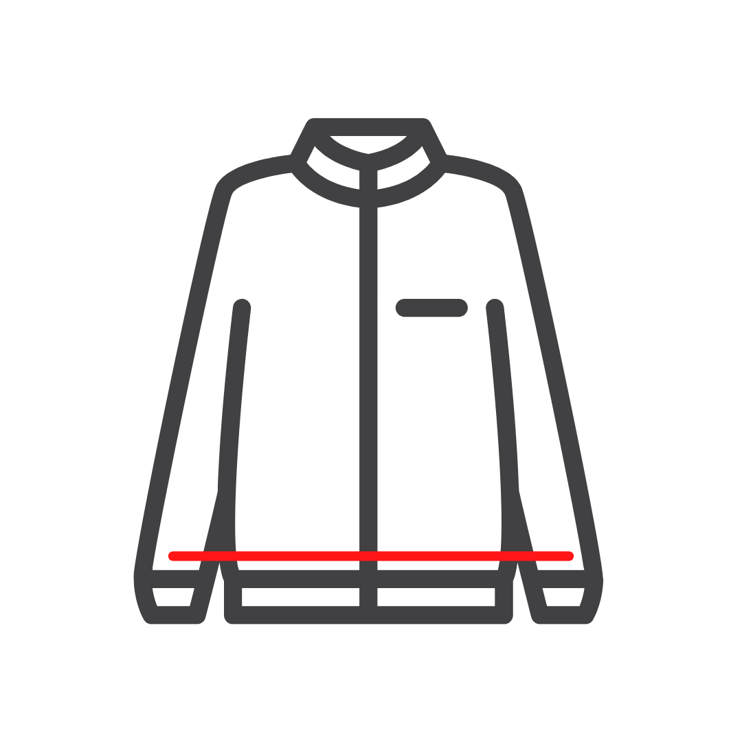 Sweatjacke Länge kürzen - Hani Schneiderei