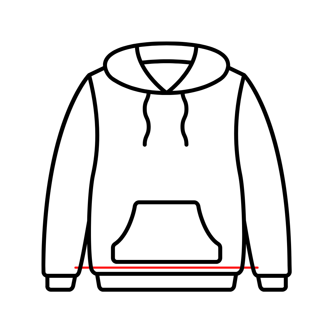 Hoodie Länge kürzen - Hani Schneiderei