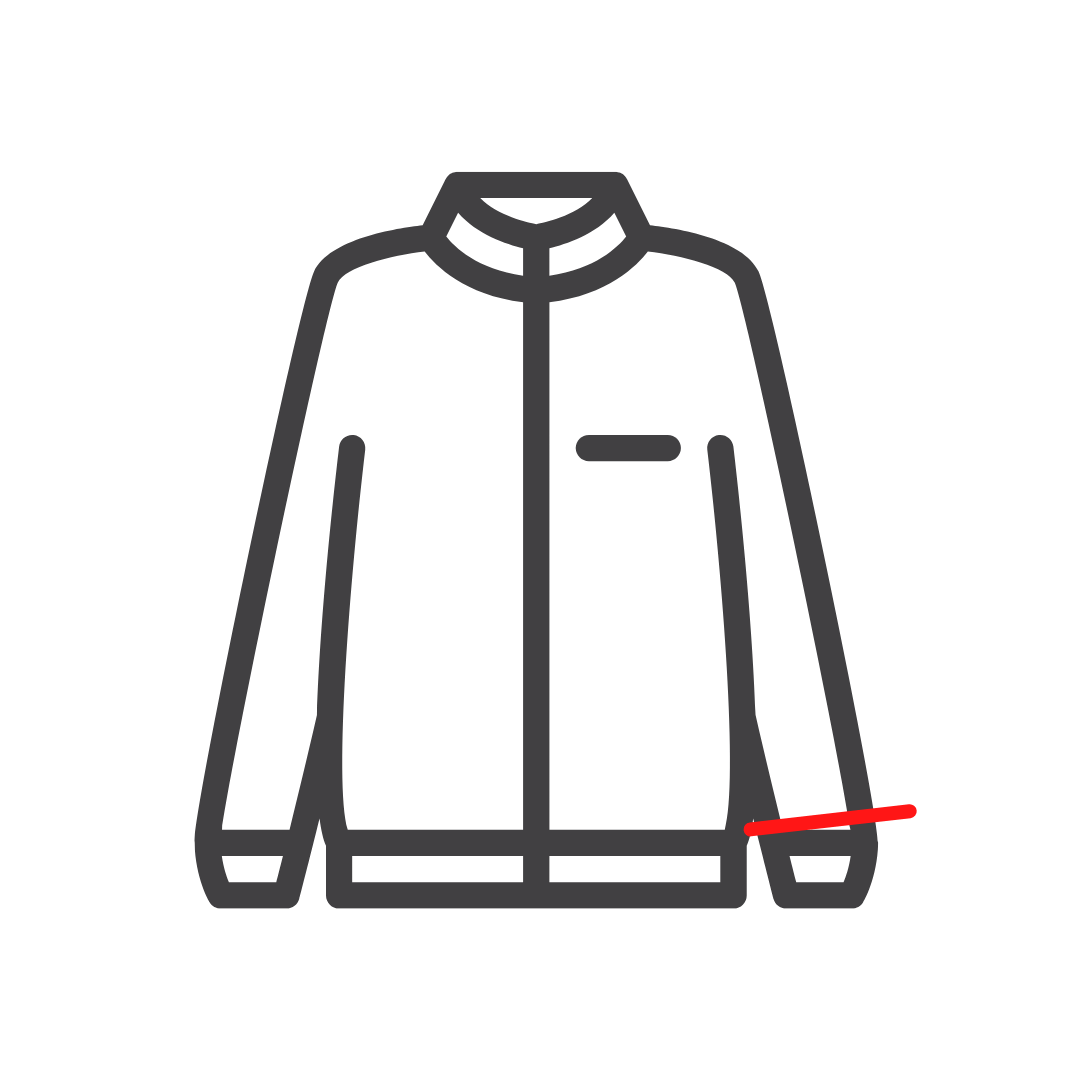 Sweatjacke Ärmel kürzen - Hani Schneiderei