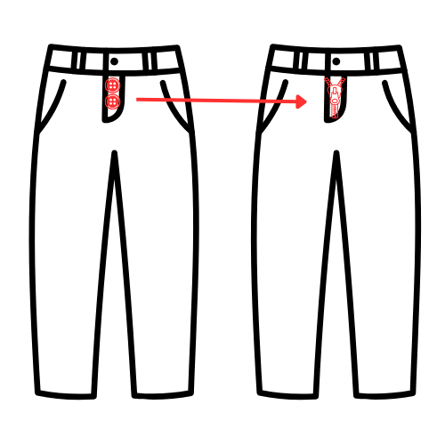 Hosenknöpfe zu Reißverschluss umnähen