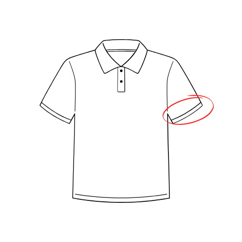 T-Shirt/Bluse/Polo-Shirt Ärmel enger nähen (Muscle-Look)